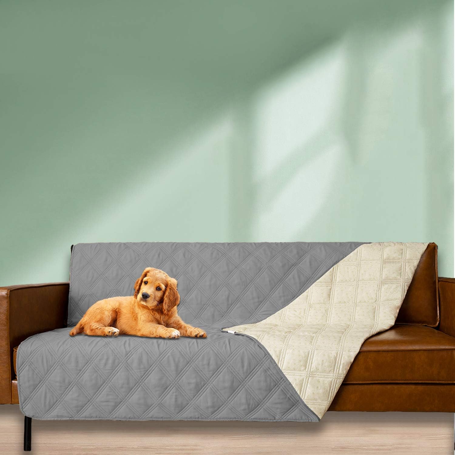 Ameritex – Manta impermeable para cama de perro con parte trasera antideslizante para muebles, cama, sofá