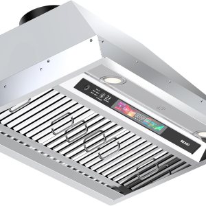 BRANO Campana extractora de 30 pulgadas con control de vozgestostáctil, ventilación de campana de cocina integrada de 900 CFM con ventilador de BRANO Campana extractora de 30 pulgadas con control de vozgestostáctil, ventilación de campana de cocina integrada de 900 CFM con ventilador de