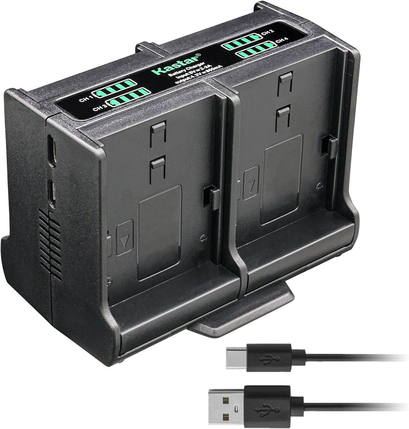 Kastar Cargador de batería cuádruple NB-11L compatible con Canon SX400 es, SX410 es, SX420 es, ELPH 110 HS, ELPH 115 es, ELPH 120 es, ELPH 130 es,