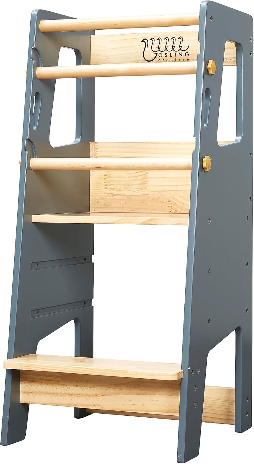 Torre de pie para niños pequeños  Taburete Montessori seguro para niños pequeños, torre perfecta para aprender nuevas habilidades  Ayudante ideal