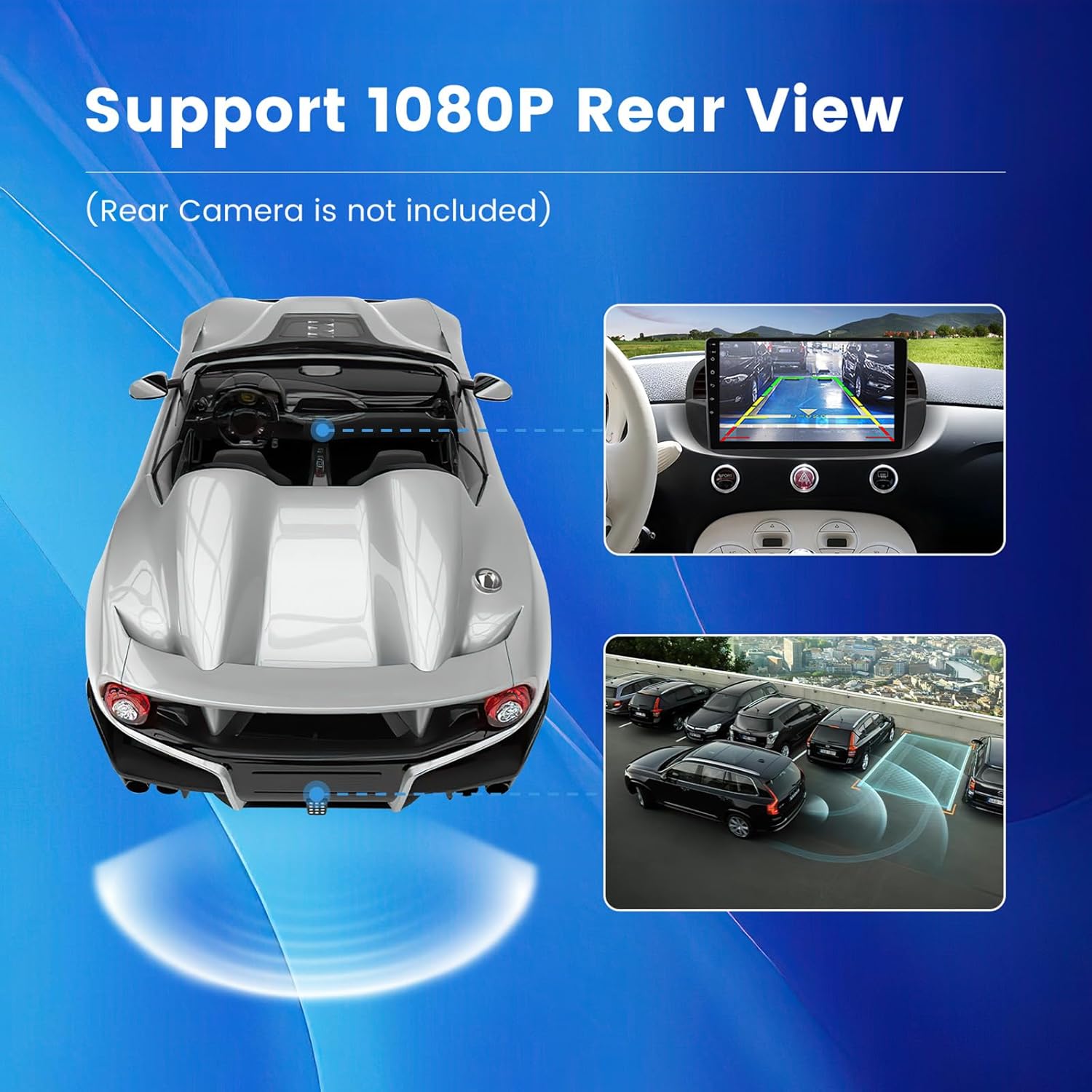 1280 x 720 Andorid 12 8 Core 2+32GB Radio para Fiat 500 500C 2007-2015 Kit de reemplazo estéreo de tablero de 9 pulgadas, pantalla táctil IPS