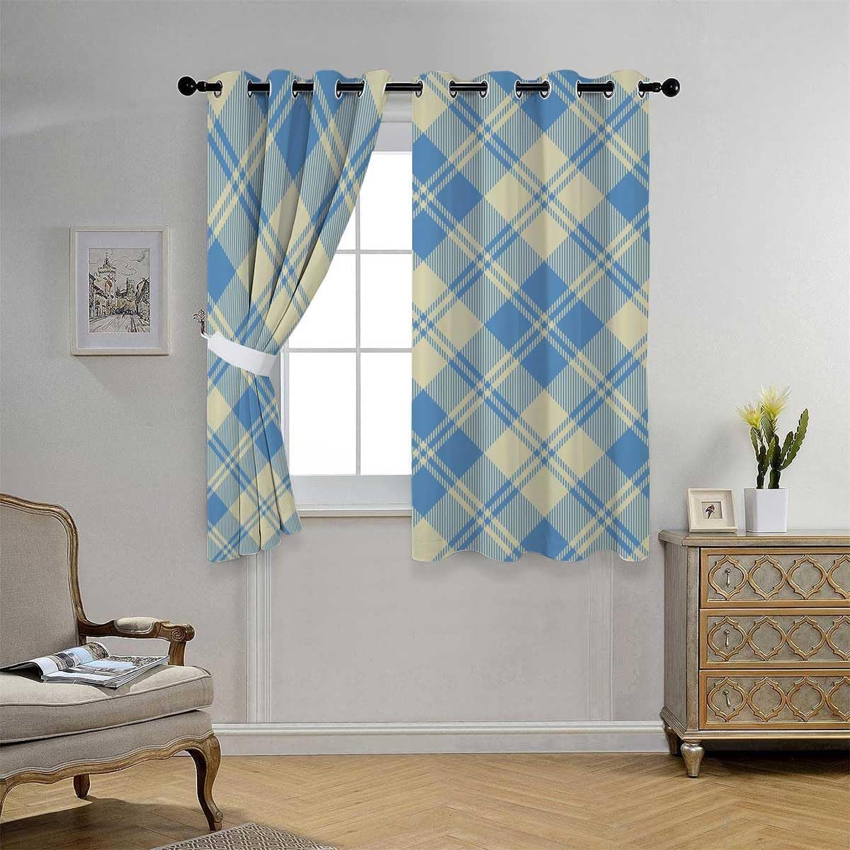 YANFENQI Cortinas De Cocina Modernas Cortinas De Cocina Modernas – Cortinas decorativas para puerta de 55 pulgadas de ancho por 45 pulgadas de