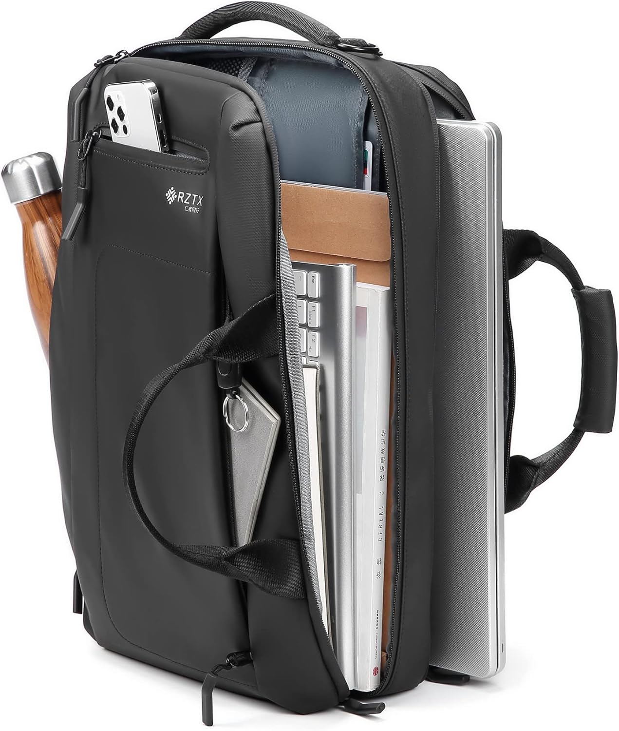 Business Smart – Mochila ligera profesional, extra grande aprobada para vuelos de 25 litros, resistente al agua, duradera, de 17 pulgadas, Negro -,