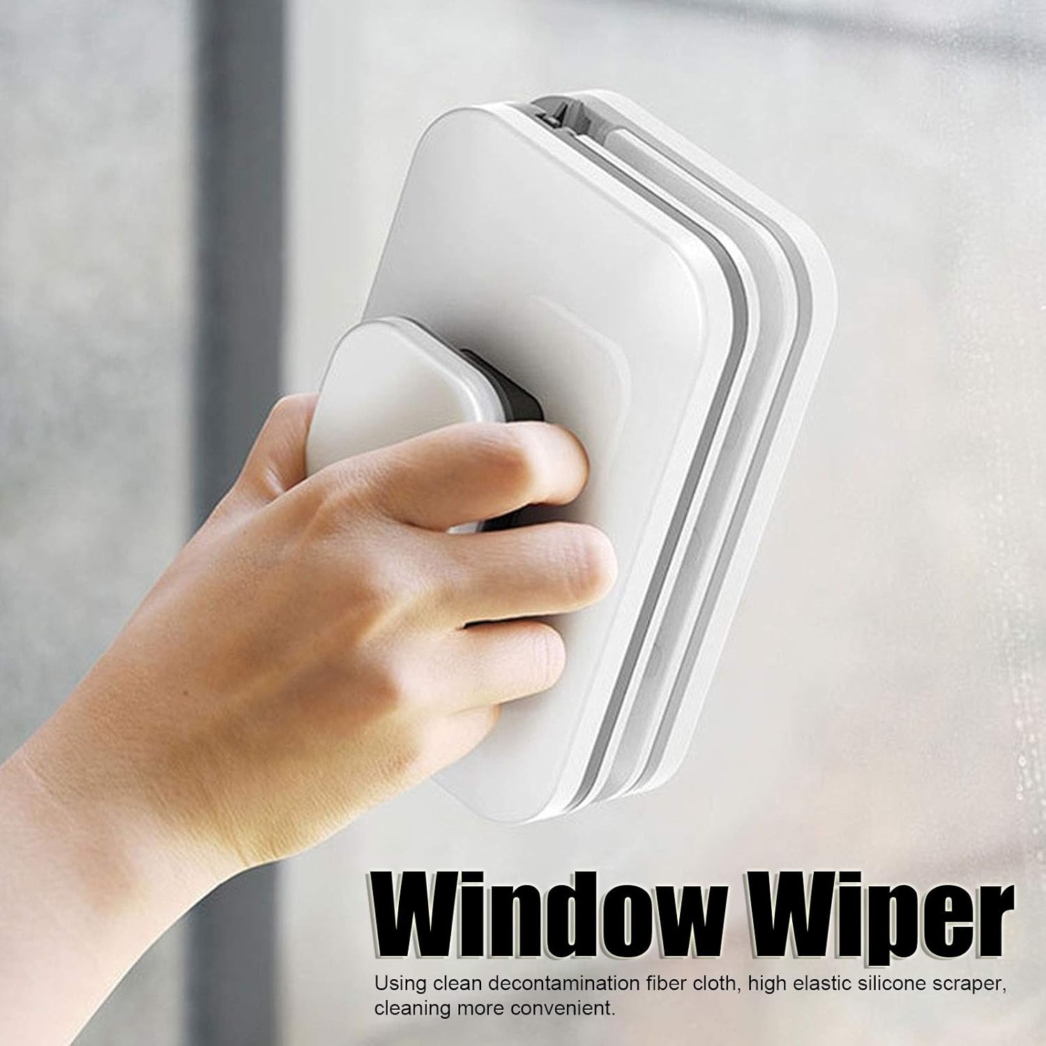 Limpiaparabrisas magnético de doble cara para ventana, deslizador magnético ajustable, cepillo de lavado de vidrio, herramientas para ventanas de