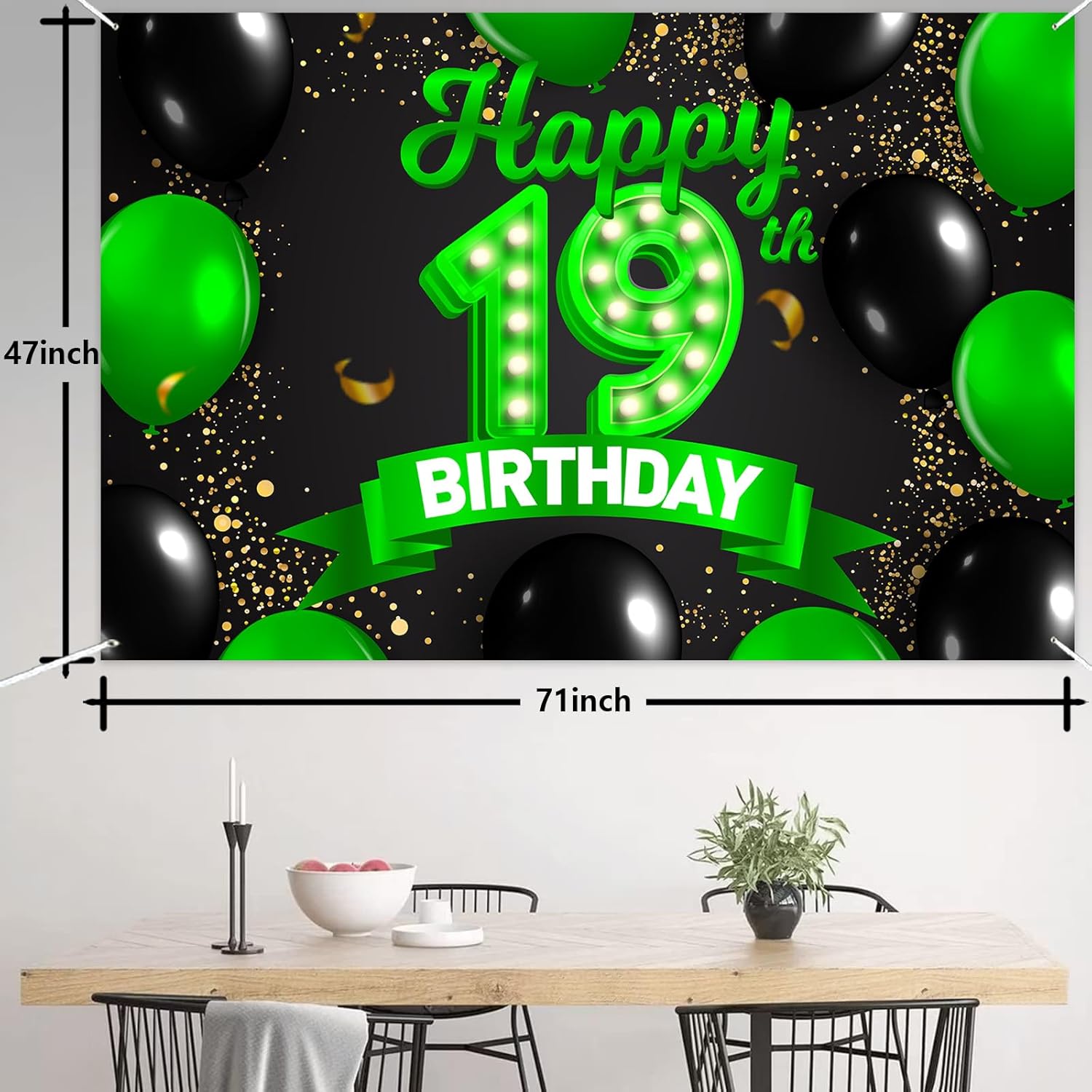 Cartel de feliz cumpleaños GLight-Bn-19