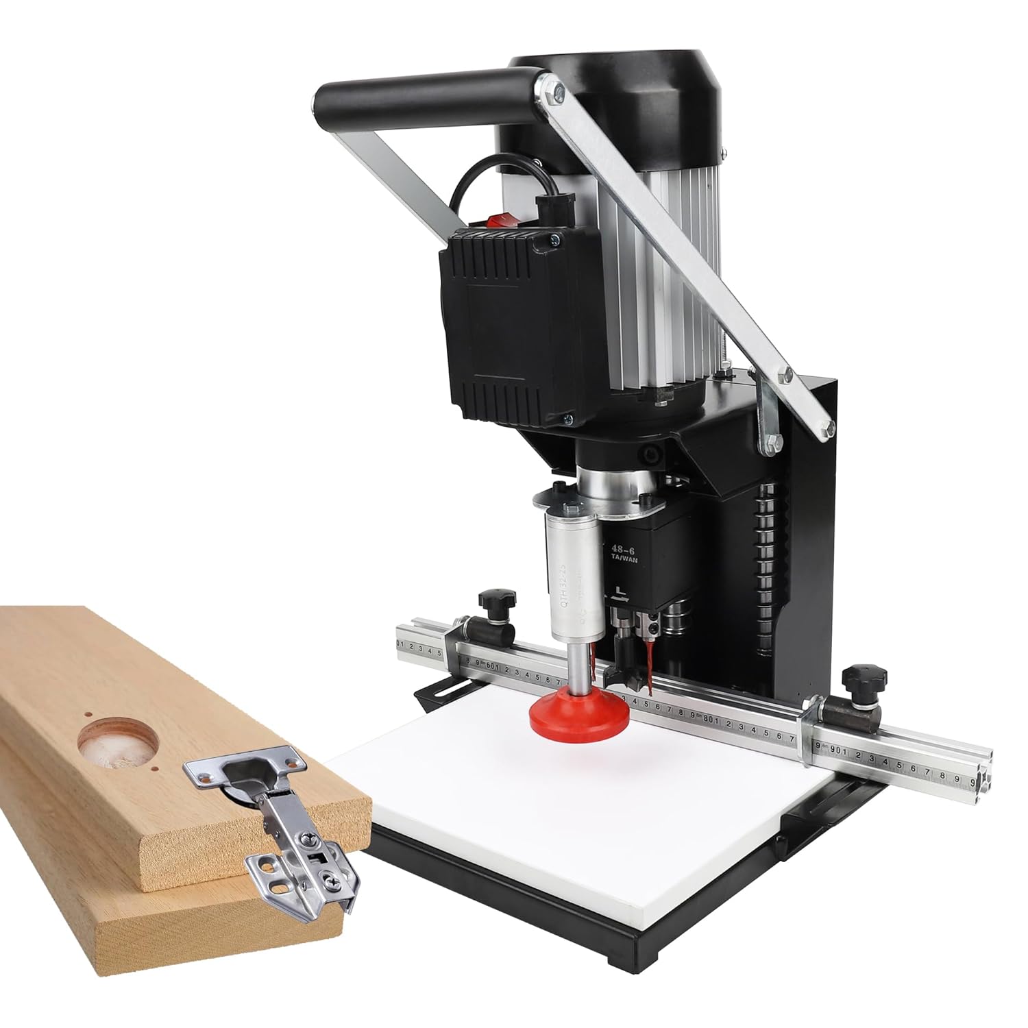Taladro de bisagra, Taladro de bisagra de 110V, Equipo de perforación portátil de mano, Equipo perforador de perforación de agujeros para