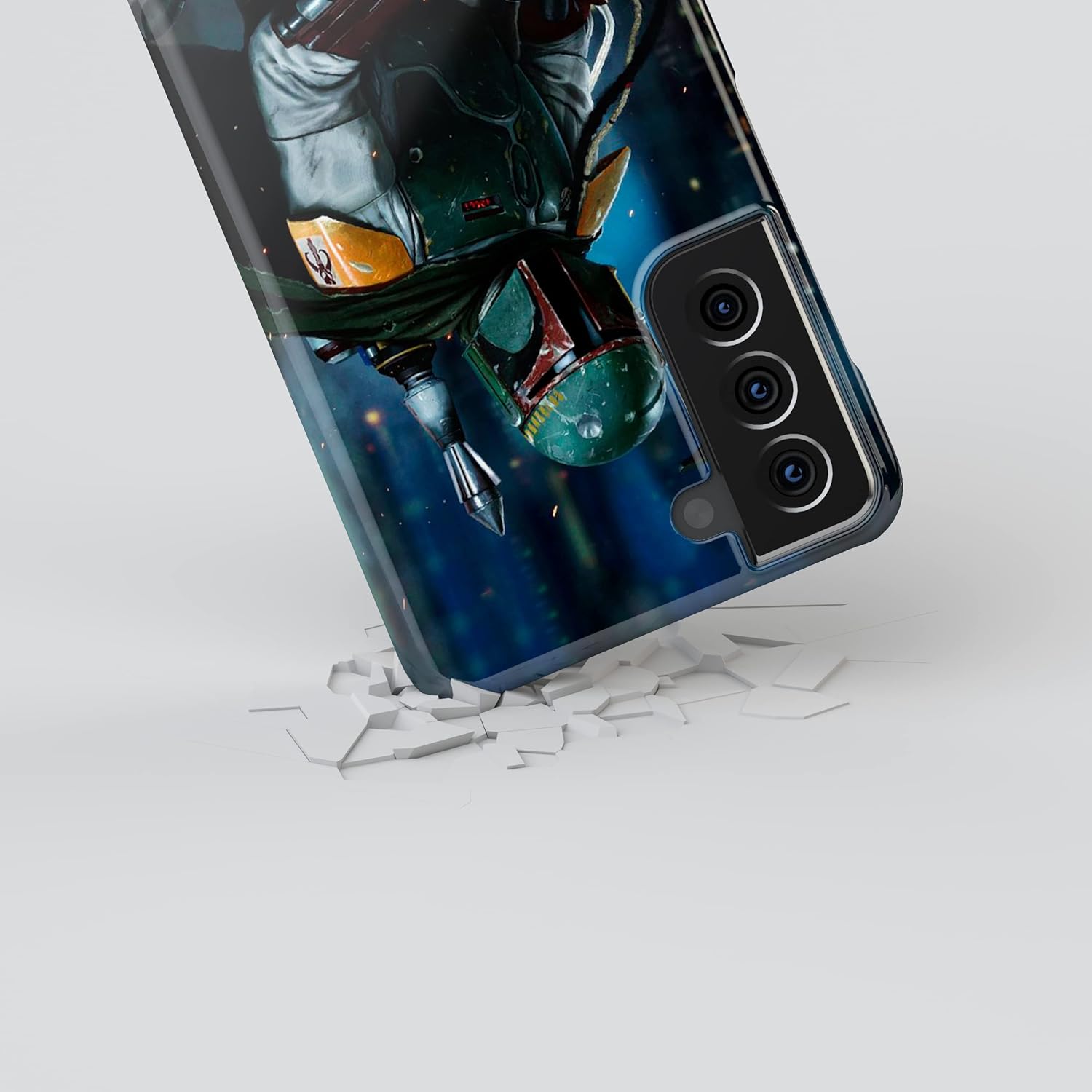 Star-Wars – Carcasa rígida de plástico para Samsung Galaxy S22+ de 6.6 pulgadas 2022 Shell SW7 (Boba Fett)