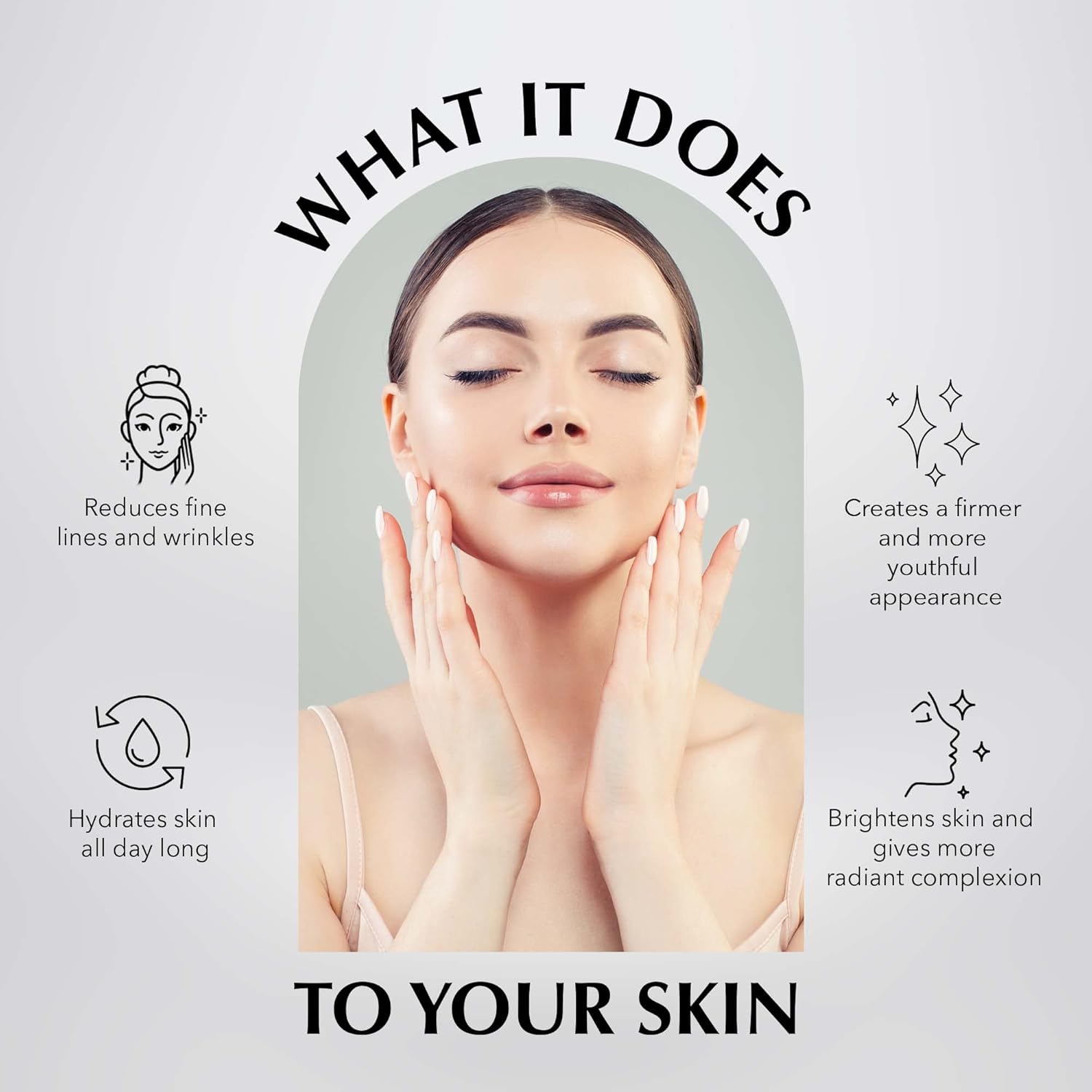 Hidratante facial de oro de 24 quilates + vitamina C, tratamiento multivitamínico para el cuidado de la piel con extracto de naranja, suero avanzado