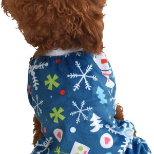 CuteBone – Pijama mameluco de Navidad para invierno para perros, lindas para vacaciones, P85M CuteBone – Pijama mameluco de Navidad para invierno para perros, lindas para vacaciones, P85M