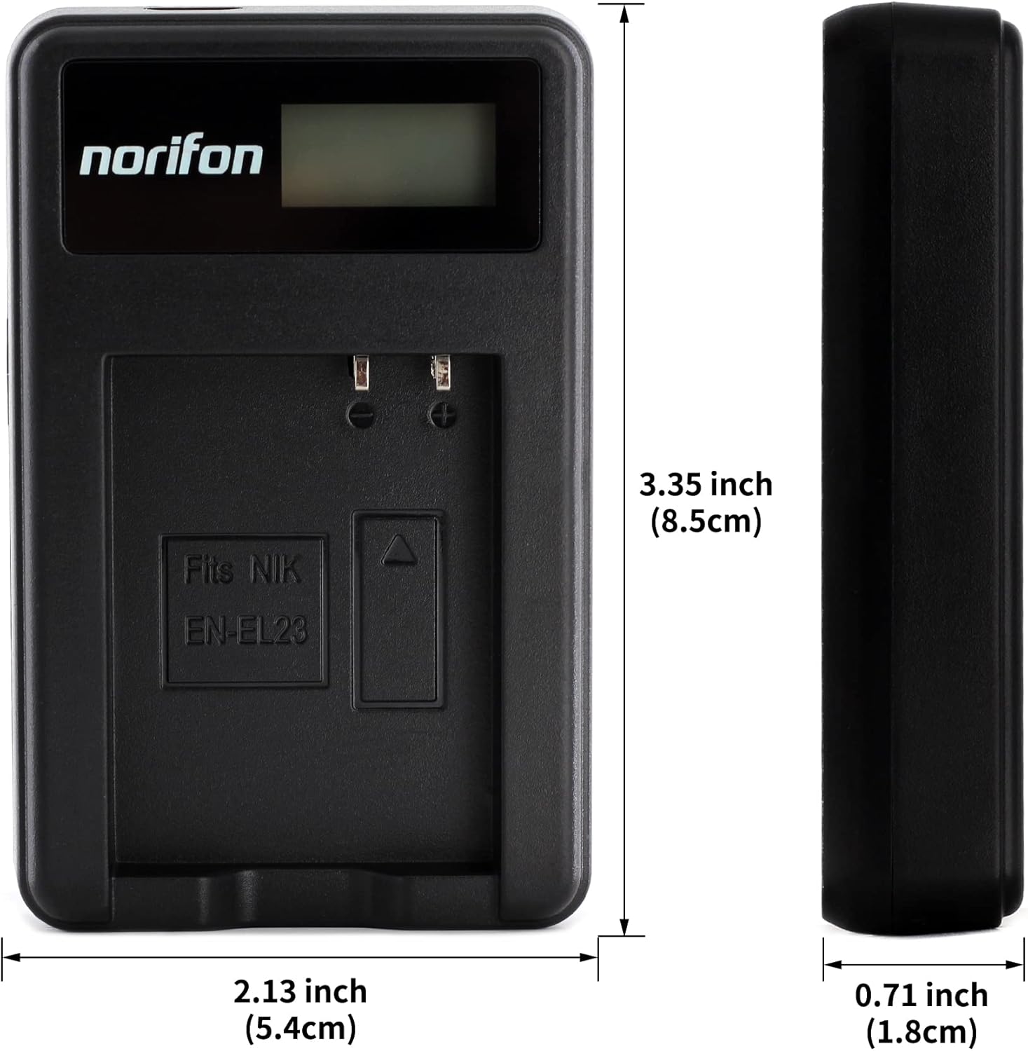 EN-EL23 Cargador USB LCD para Nikon Coolpix P600, Coolpix P610, Coolpix P900 Cámara y más