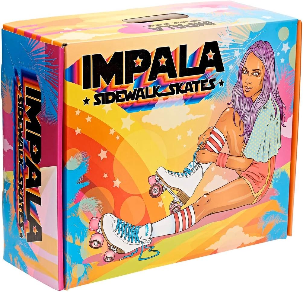 Impala Rollerskates – Patines para mujer (niñas grandesadultas), Blanco 9