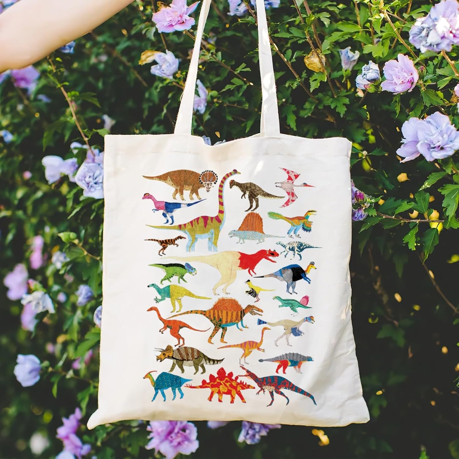 Bolsa de lona estética para mujer con bolsillo interior, bolsa de hombro para libros, bolsas reutilizables para compras