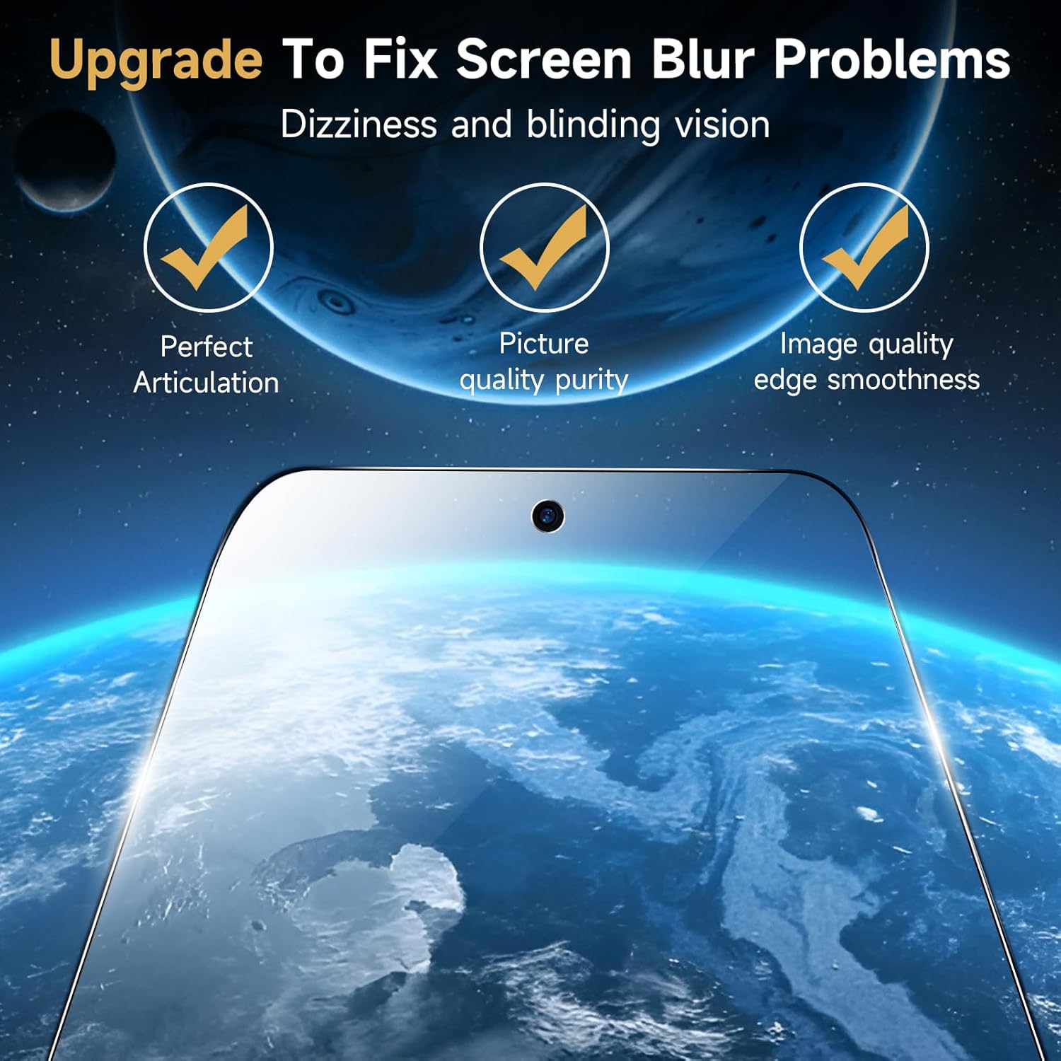 Paquete de 2+2 para Google Pixel 8 Pro, protector de pantalla de privacidad de vidrio templado y protector de lente de cámara transparente HD, para