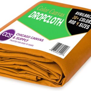 CCS CHICAGO CANVAS & SUPPLY – Lona de algodón resistente para proteger los muebles, lavable, reutilizable, tela de pato, bloque de tela para pintar CCS CHICAGO CANVAS & SUPPLY – Lona de algodón resistente para proteger los muebles, lavable, reutilizable, tela de pato, bloque de tela para pintar