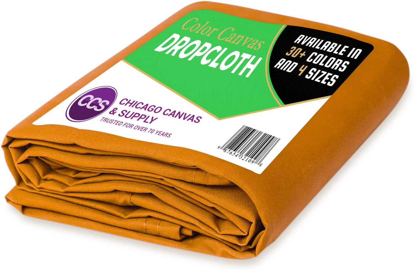 CCS CHICAGO CANVAS & SUPPLY – Lona de algodón resistente para proteger los muebles, lavable, reutilizable, tela de pato, bloque de tela para pintar