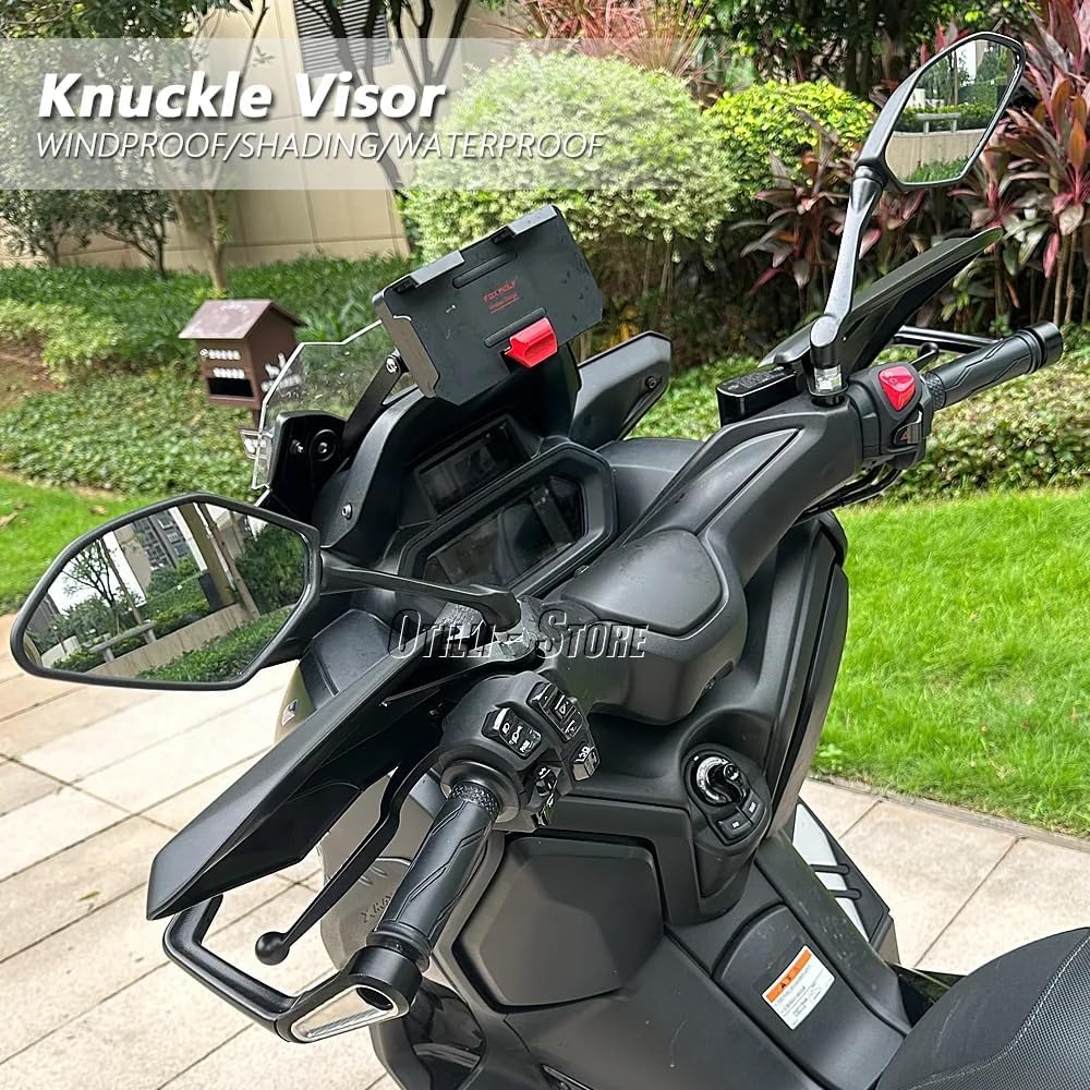 Protector de mano negro para motocicleta, protector contra el viento y el frío para Yamaha X-MAX 125 X-MAX 300 (2023 2024), accesorios de