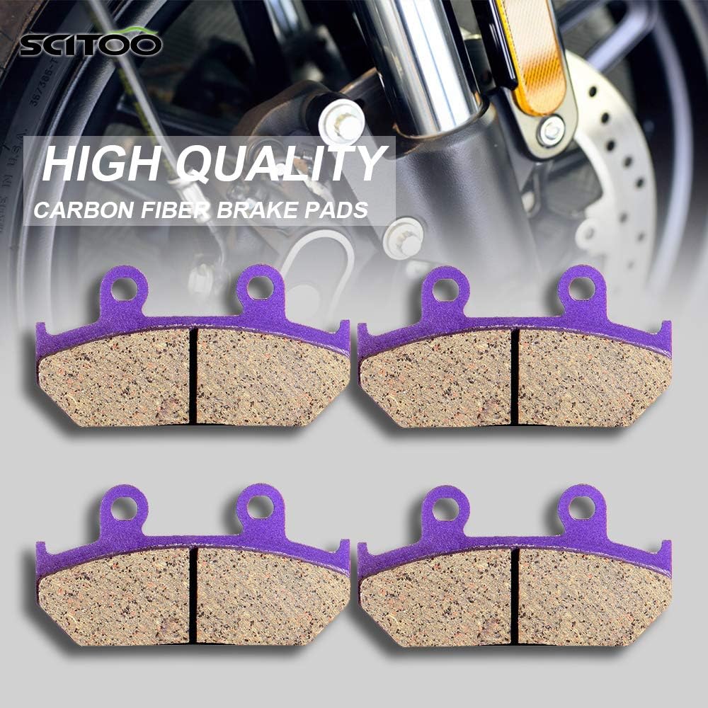 SCITOO Pastillas de freno de fibra de carbono para Honda Goldwing 1500 GL1500A Aspencade, para Honda Goldwing 1500 GL1500I Interstate, para Honda