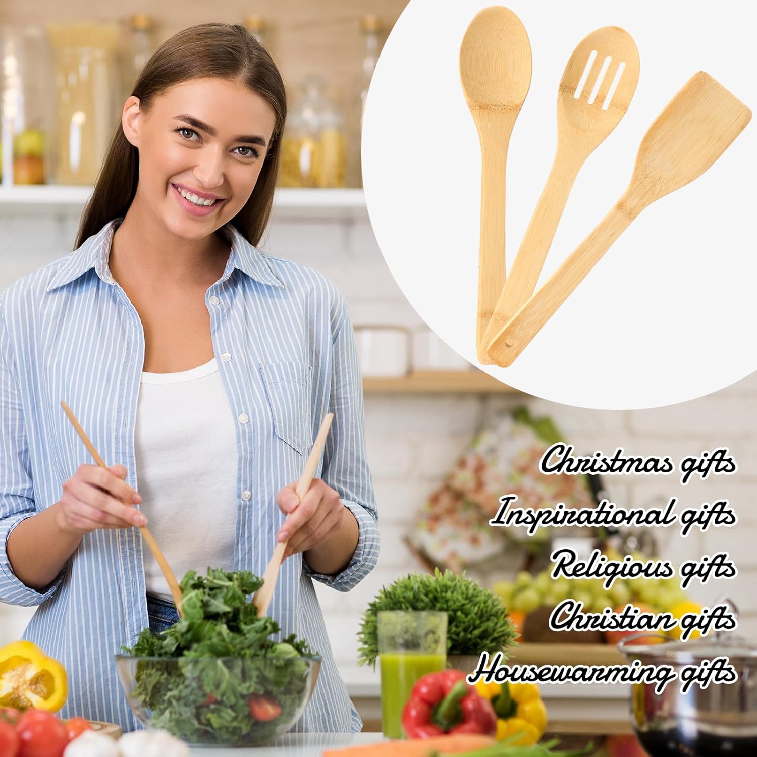 Juego de 4 tablas de cortar de girasol religiosas de regalo cristiano, accesorios de cocina, regalos de Navidad, tablas de cortar de bambú cristiano