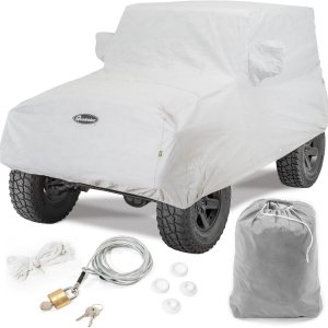 Quadratec Softbond – Funda para automóvil de 3 capas, compatible con Jeep CJ, Wrangler TJ y YJ 1976-2006, cubierta para Jeep Wrangler de 2 puertas, Quadratec Softbond – Funda para automóvil de 3 capas, compatible con Jeep CJ, Wrangler TJ y YJ 1976-2006, cubierta para Jeep Wrangler de 2 puertas,