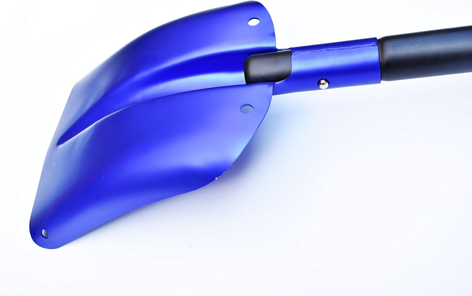Portátil telescópico aluminio utilitario coche ajustable edición extendida pala de nieve (azul)