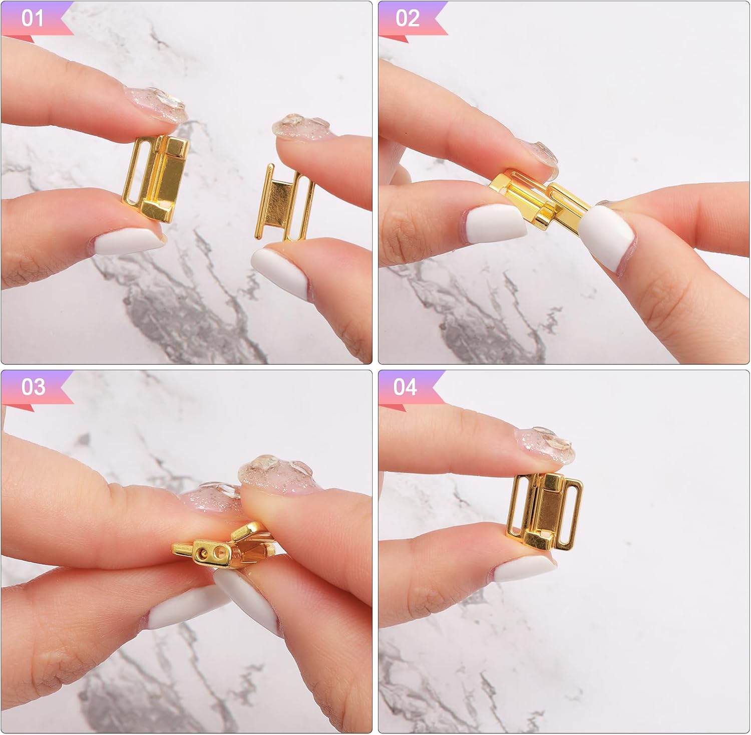 CHGCRAFT 12 piezas de brasier para hacer lencería de costura de bramaking bikini halter tops traje de baño clips lencería traje de baño correa de