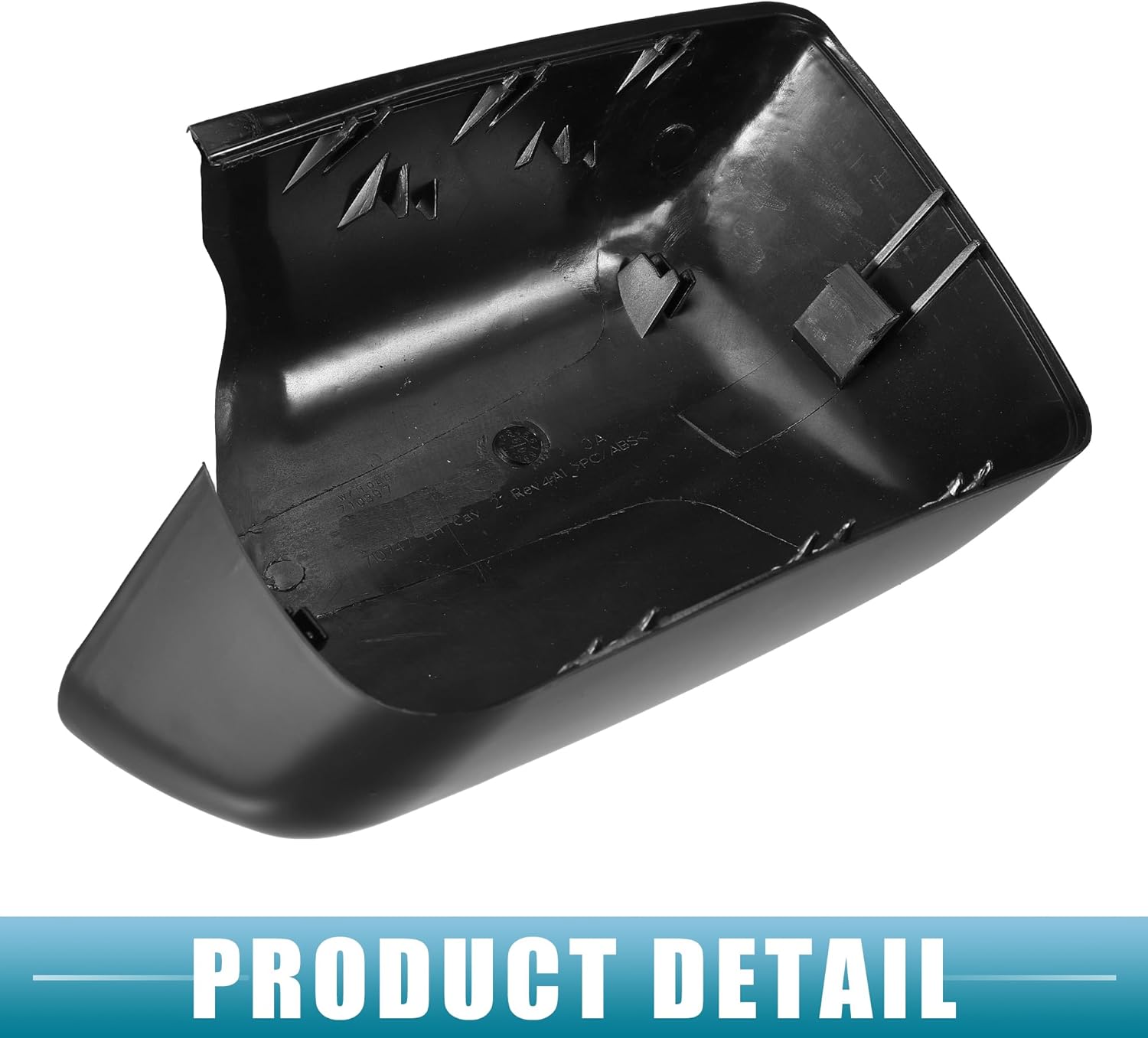 Tapa del espejo retrovisor NO.5116825632251168256321 Cubierta del espejo de la puerta lateral para BMW X5 2000-2006 ABS plástico negro 1 par