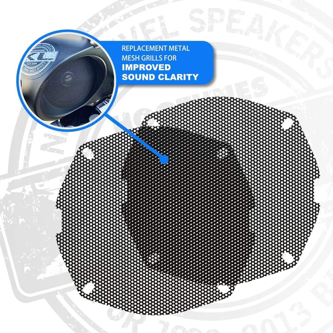 Hogtunes Altavoces frontales de repuesto 352-XLF de 5.25″ para modelos Harley-Davidson Touring 1998-2013