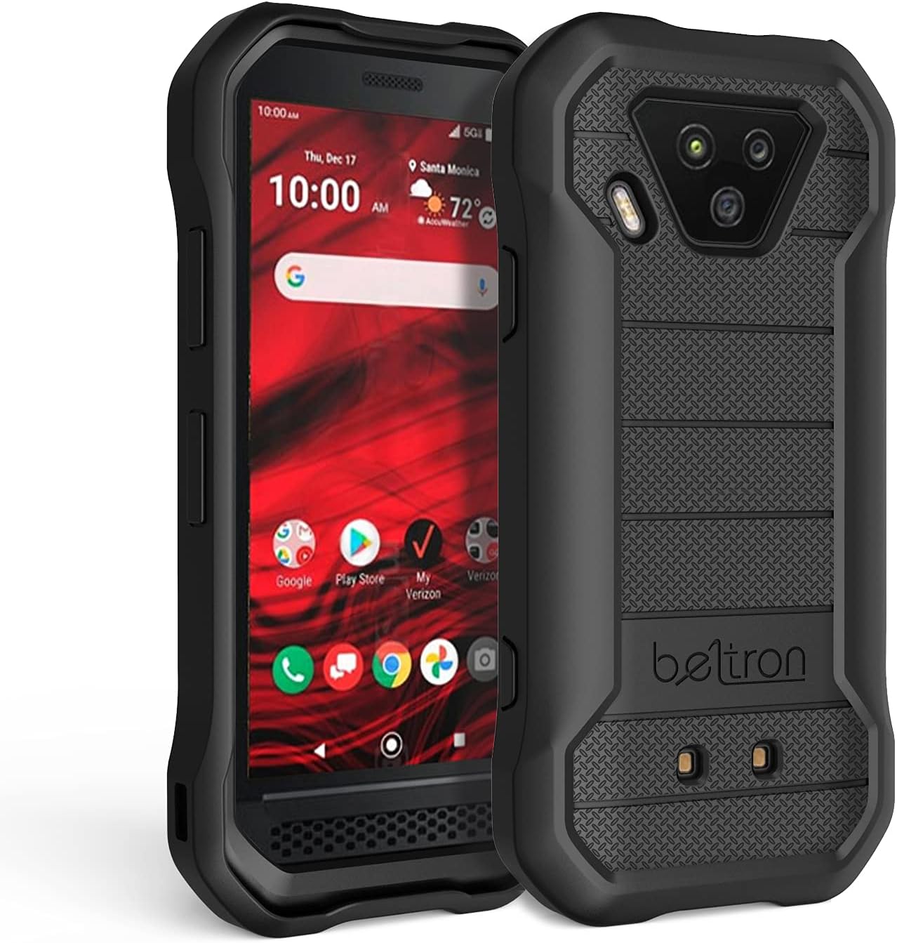 BELTRON DuraForce Ultra 5G – Funda resistente con tecnología reforzada para Kyocera DuraForce Ultra 5G UW E7110 (Verizon), color negro