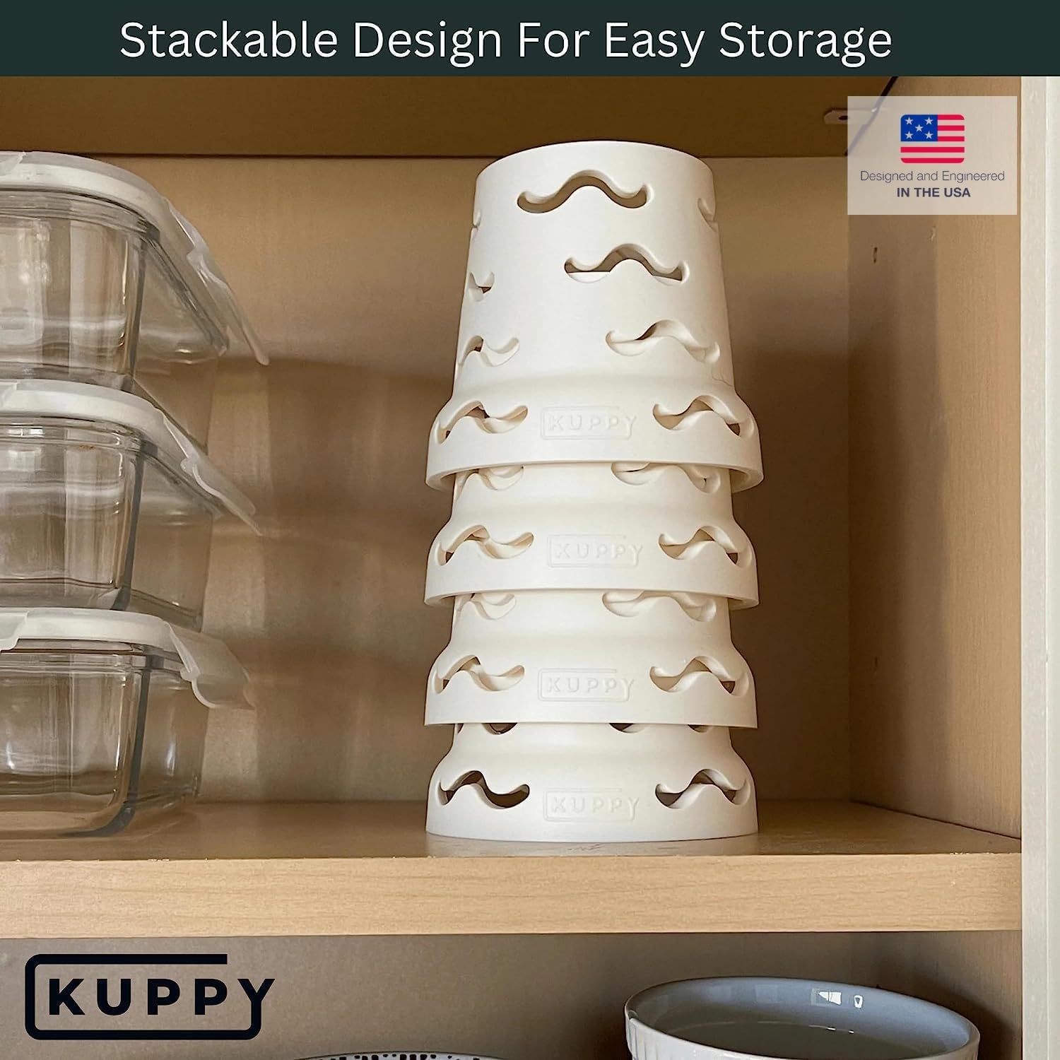 Kuppy Rejilla de secado para botellas de agua y diseño moderno para un secado más rápido – Se adapta a HydroFlask, Yeti, Simple Modern, Camelbak,