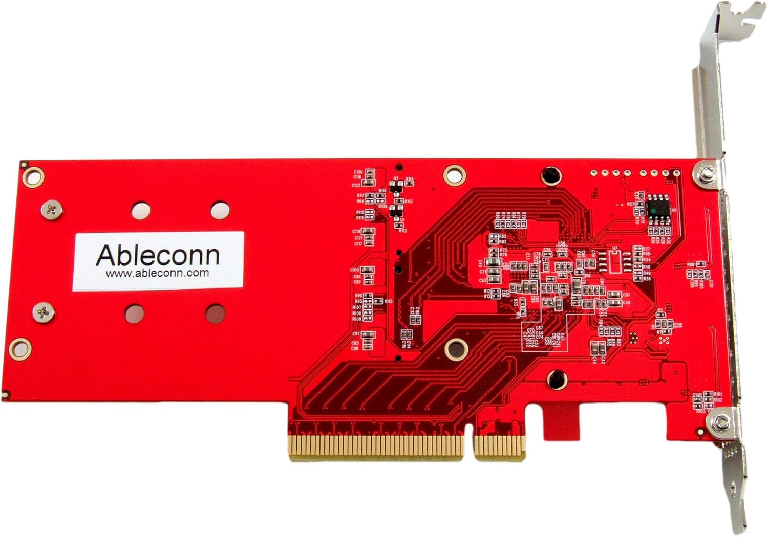 Ableconn Tarjeta adaptadora PEXM2-130 Dual M.2 PCIe NVMe SSD  PCI Express 3.0 x8  x16 compatible con 2 unidades M.2 NGFF (M-Key) PCIe NVMe SSD para