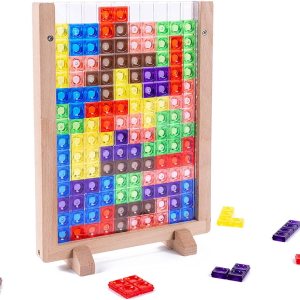 Rompecabezas de bloques de madera, juguete inteligente colorido de bloques de plástico 3D con marco de madera vertical, tablero de juego Tangram educativo Montessori, regalo para niños de 4 a Colombia Rompecabezas de bloques de madera, juguete inteligente colorido de bloques de plástico 3D con marco de madera vertical, tablero de juego Tangram educativo Montessori, regalo para niños de 4 a Colombia