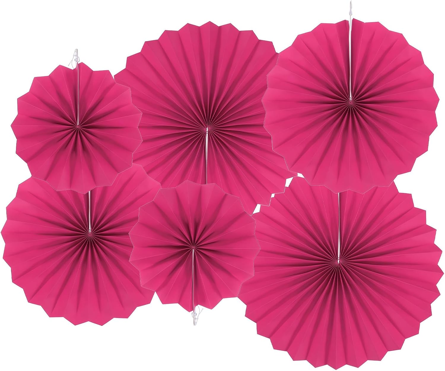 MECCANIXITY Juego de 12 abanicos de papel para colgar, diseño redondo, abanicos de papel para colgar, decoración para el hogar, tienda, pared,