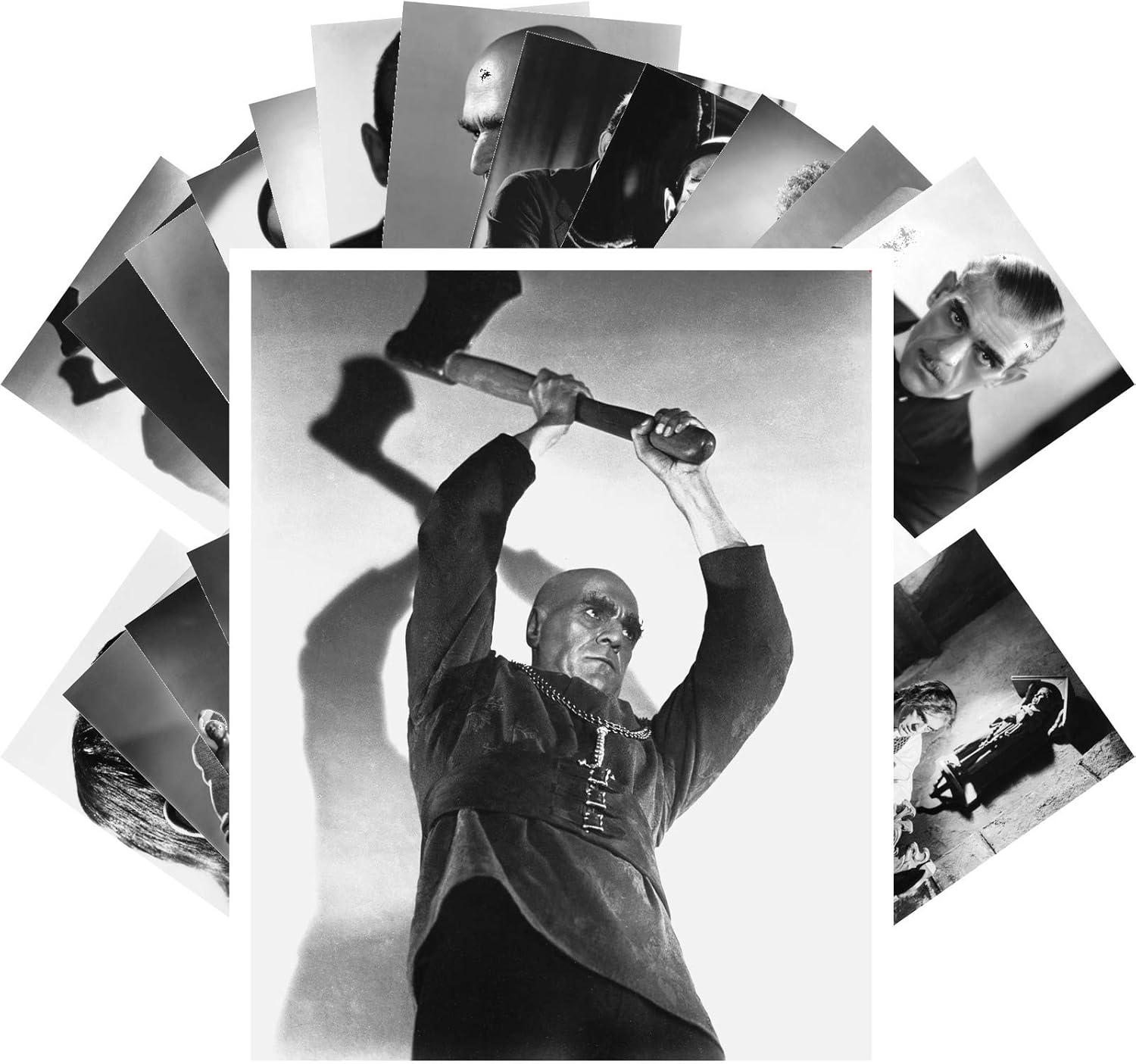 PIXILUV Postales vintage 24 piezas BORIS KARLOFF Póster de película vintage REPRINT