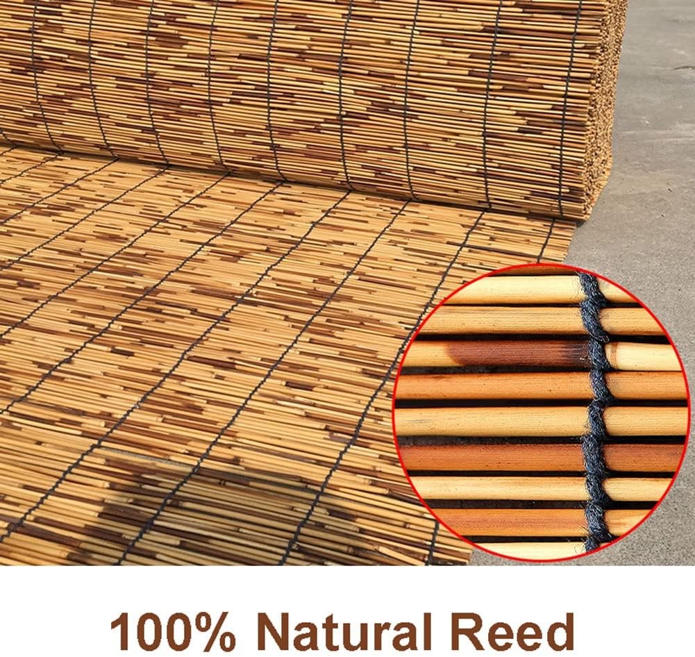 Persianas colgantes enrollables de bambú para ventana, persianas romanas de bambú sin cordones con levantador, 16, 28, 30, 34, 36, 48, 60, 72, 78