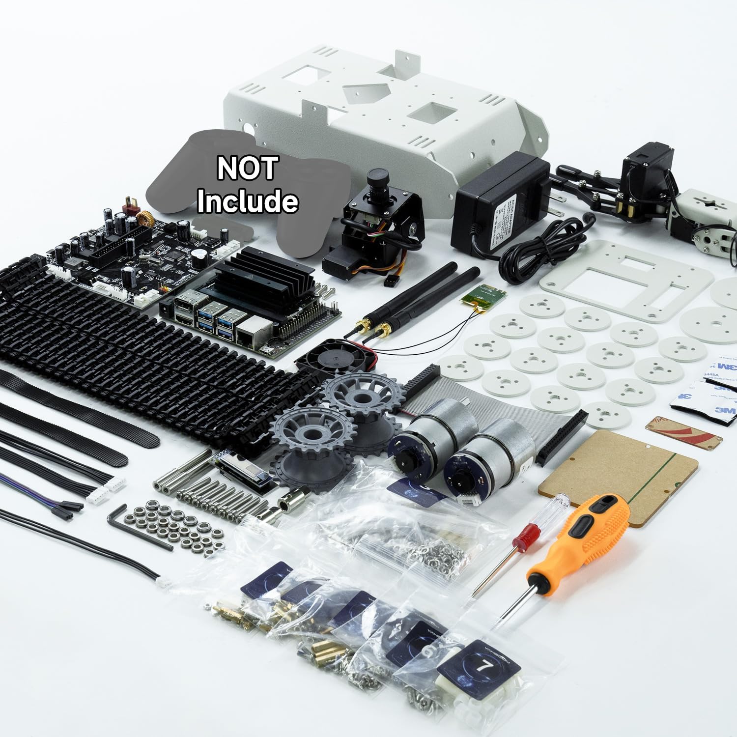 Yahboom Proyecto programable DIY ROS Starter Tank Chassis Robot con cámara AI para Jetson Nano B01 reconocimiento  Seguimiento  OpenCV  MediaPipe