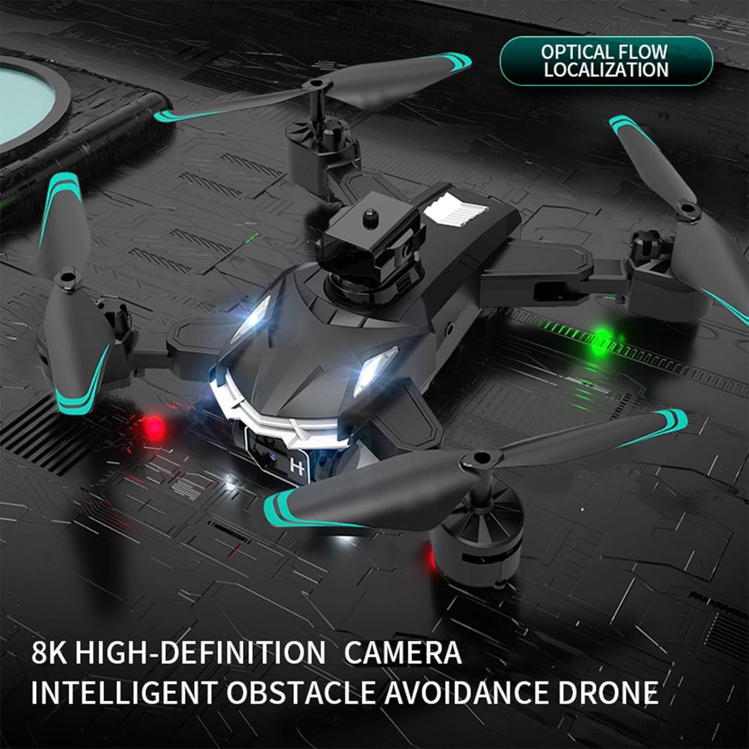 Dron plegable con cámara HD 1080p cámara Fpv Drone para principiantes control de gestos, evitación de obstáculos, modo sin cabeza, Wifi RC