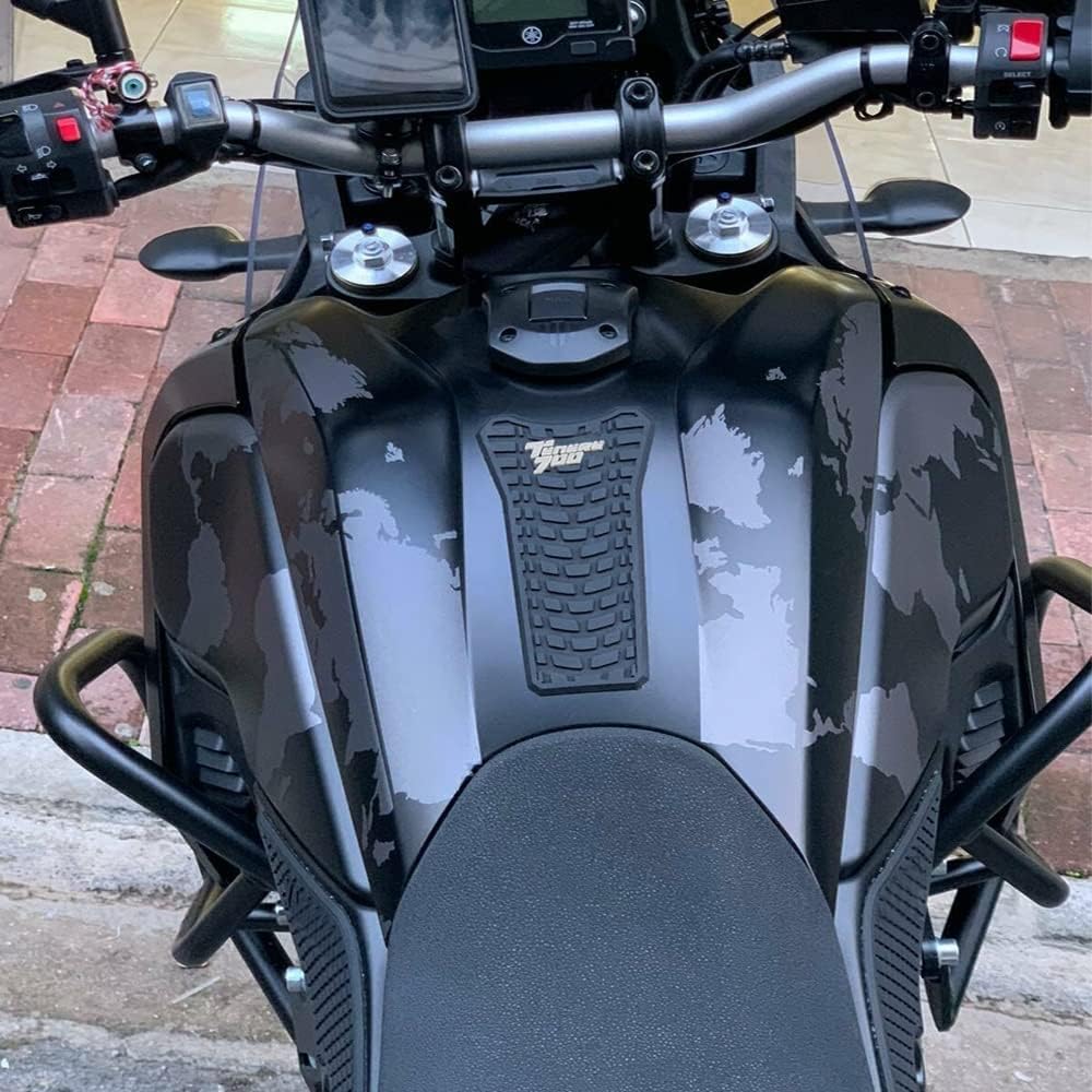 Calcomanía para tanque de combustible 2019 2020 para motocicleta, antideslizante, para tanque de combustible, impermeable, calcomanía de goma para