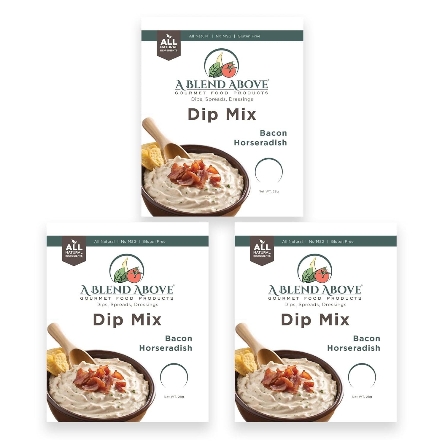A Blend Above Mezcla de salsa de rábano picante de tocino, 1 oz (paquete de 3)