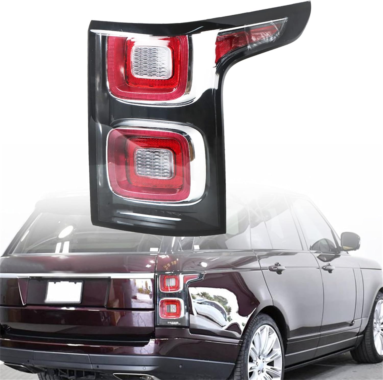 GXYWADY Luz de advertencia de luz trasera de repuesto para Land Range Rover L405 2018 2019 2020 Conjunto de lámpara de freno lado del pasajero