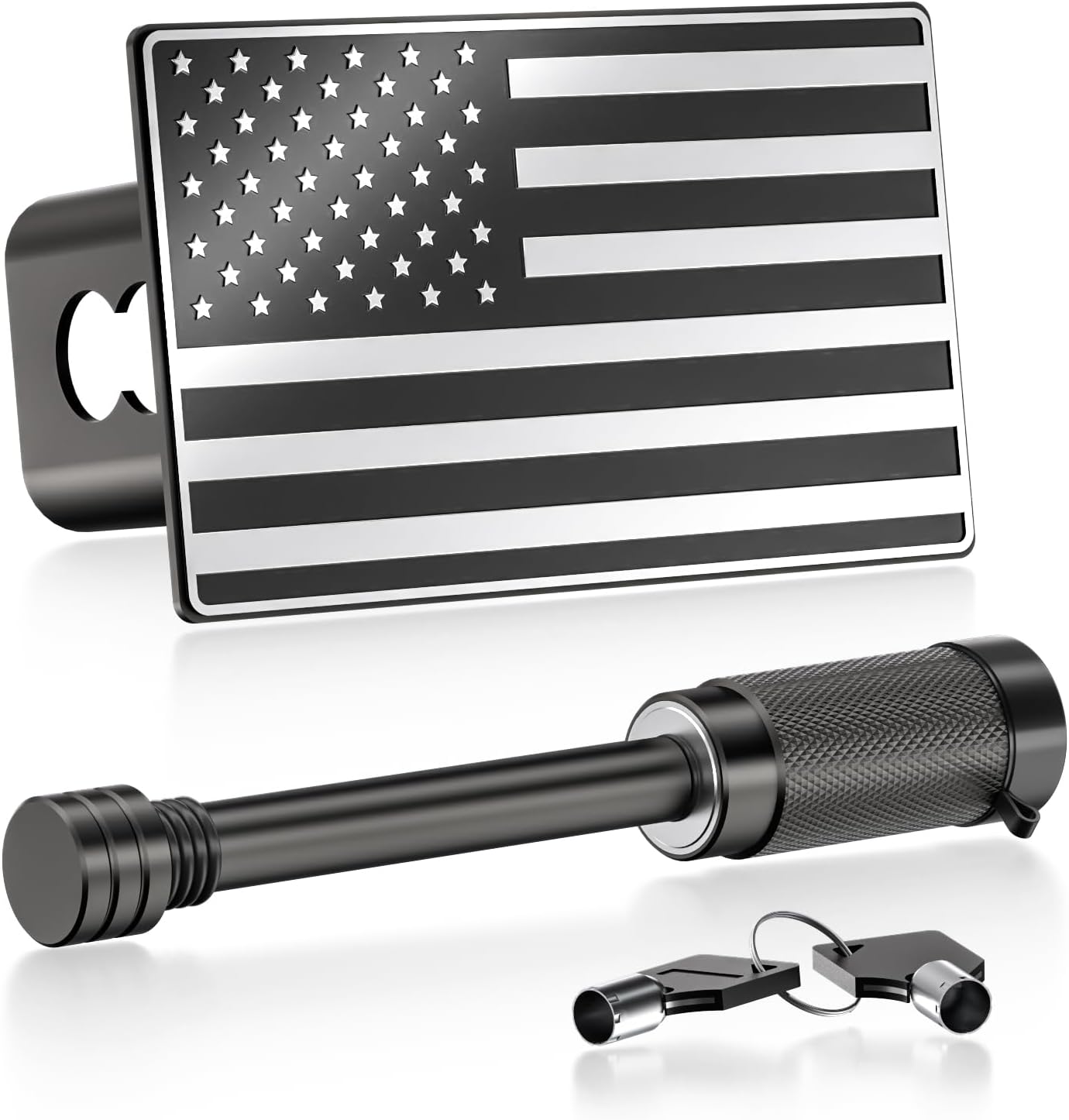 Cubierta de enganche de remolque de metal, resistente de 2 pulgadas, fundas de enchufe para receptores traseros de remolque, cubierta de enganche de