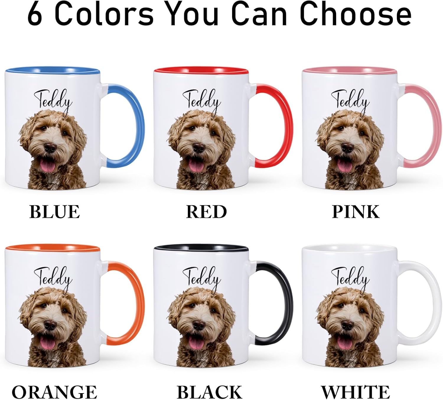 Taza personalizada para perros  Life is Better with a Dog  Taza de café personalizada de 11 onzas para los amantes de los perros  Taza de foto de