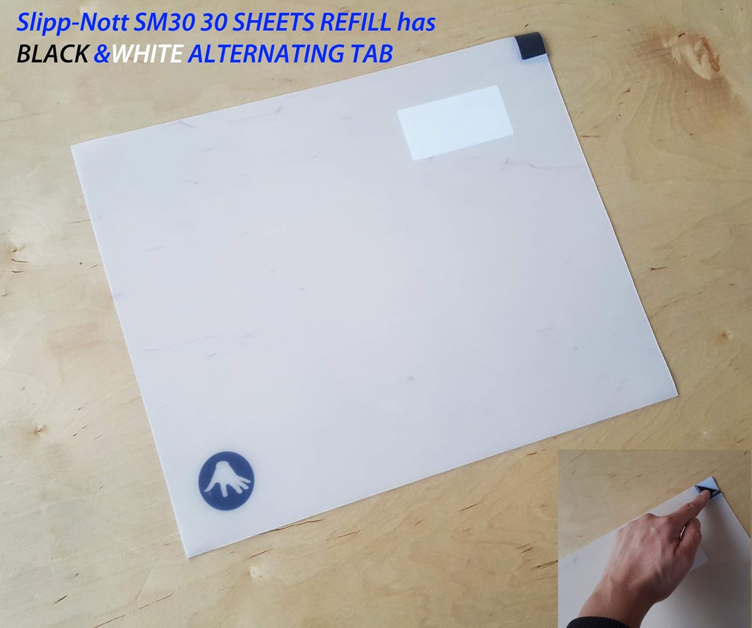 Slipp-Nott Alfombrilla adhesiva pequeña de repuesto de 30 hojas de repuesto de 15 x 18 pulgadas, ajuste universal para todas las marcas, tablas de