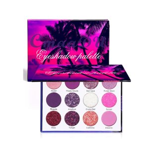 NVLEPTAP Paleta de sombra de ojos de 12 colores con purpurina, morado, rosa, blanco, paleta de sombra de ojos de arco iris de alta pigmentación, NVLEPTAP Paleta de sombra de ojos de 12 colores con purpurina, morado, rosa, blanco, paleta de sombra de ojos de arco iris de alta pigmentación,