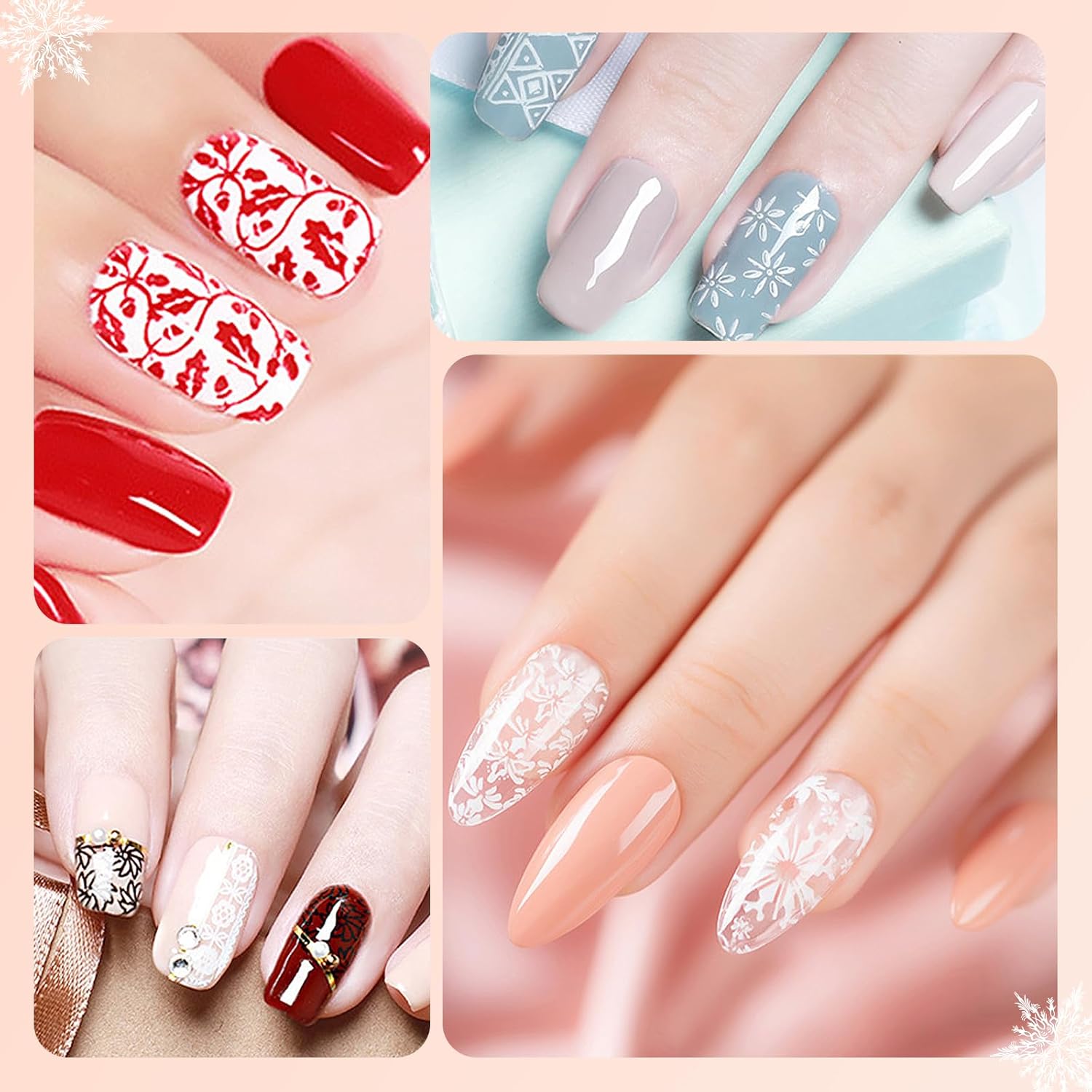 Pet Baby Esmalte de estampación de uñas, 12 colores de sellado, geles de estampación, gel de esmalte de uñas para sello de uñas, sello de placa de