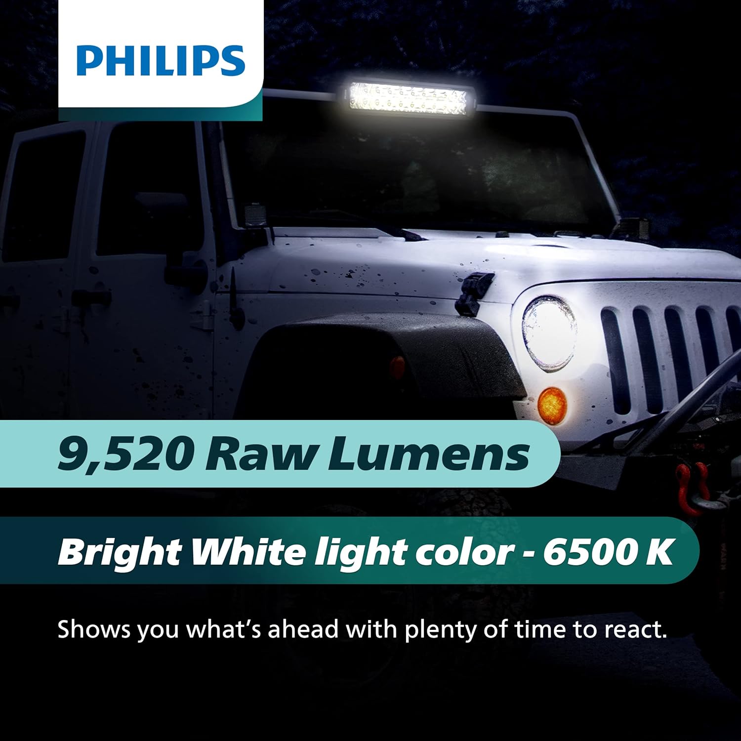 Philips Ultinon Drive Barra de luz LED de 10 pulgadas de doble fila