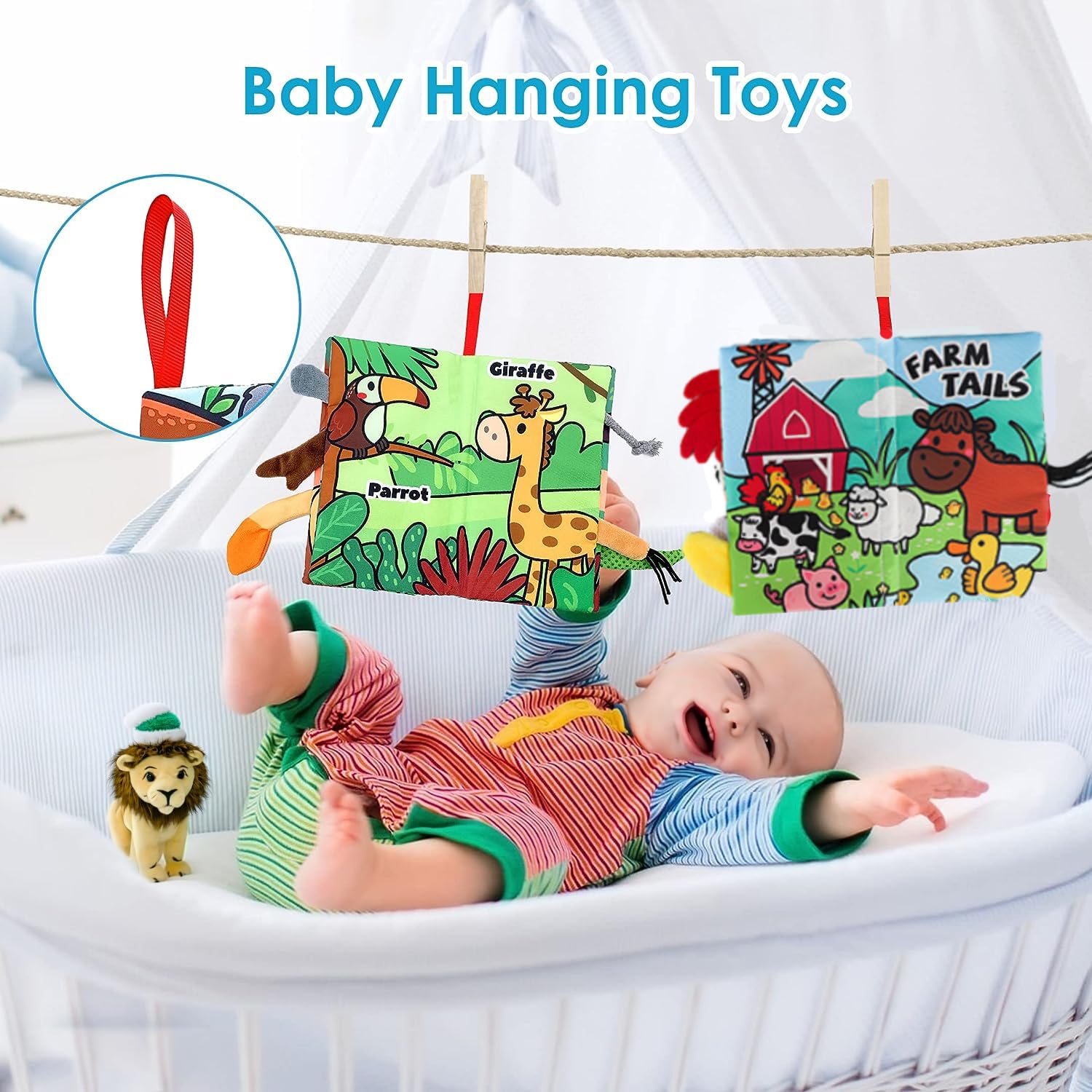 BLF FUN 2 libros suaves para bebés de 0 a 6 meses, juguetes sensoriales para bebés con sensación táctil  Regalos para baby shower, rellenos de