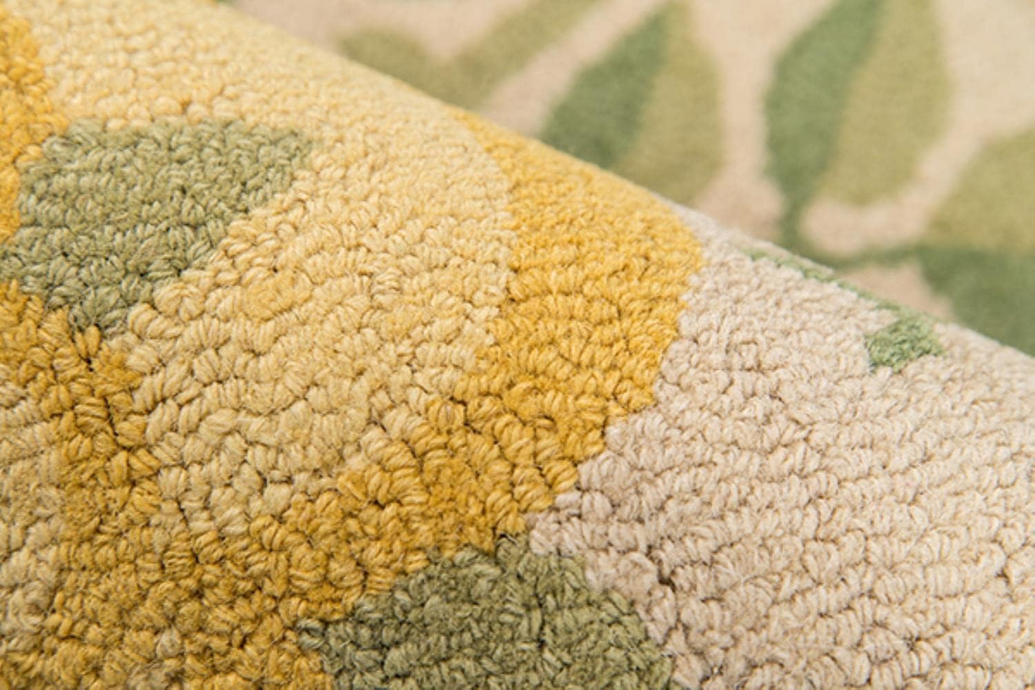 Momeni Rugs Newport Collection, alfombra contemporánea 100% de lana copetuda a mano, 5 x 8 pies, amarillo