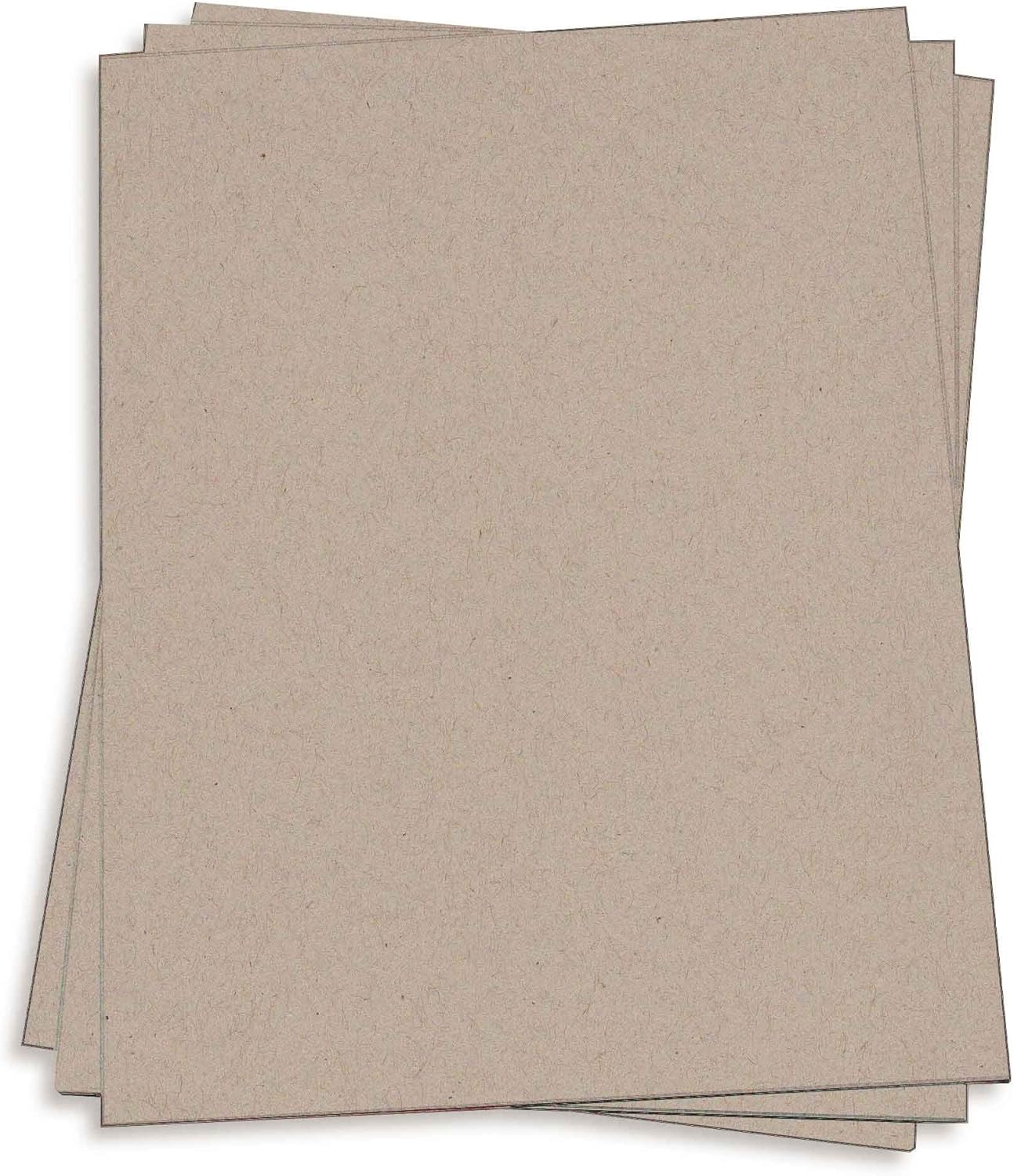 Grehge Cartulina marrón Desert Storm  8 12 x 11 pulgadas, cubierta suave de 80 libras, paquete de 25