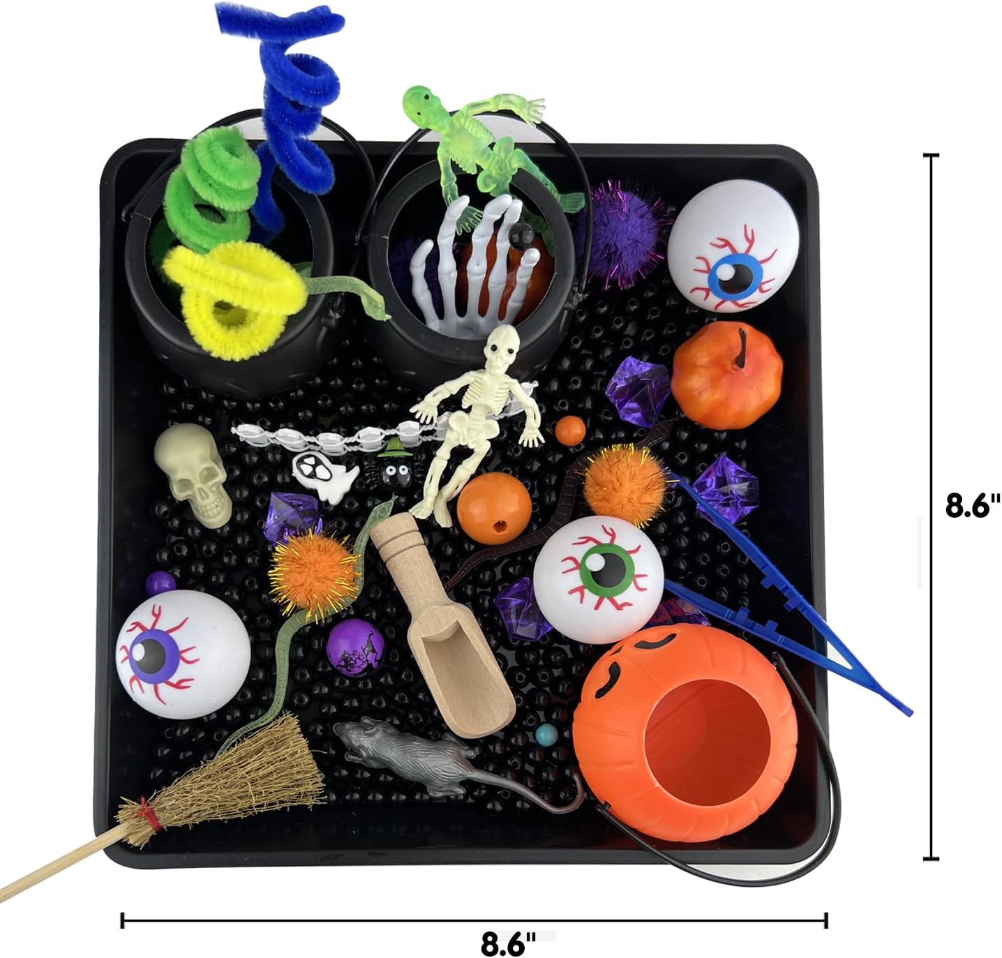 Recuerdos de fiesta de Halloween para niños, rellenos sensoriales con bolsas de golosinas de Halloween, suministros de fiesta de Halloween con