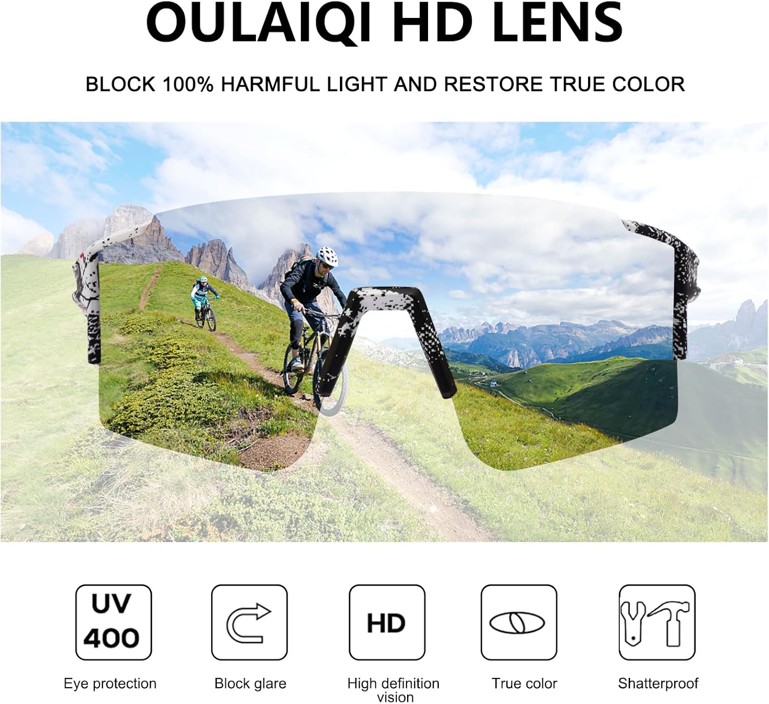 Gafas de sol polarizadas para ciclismo hombres y mujeres con 1 lente o 3 lentes intercambiables gafas de béisbol
